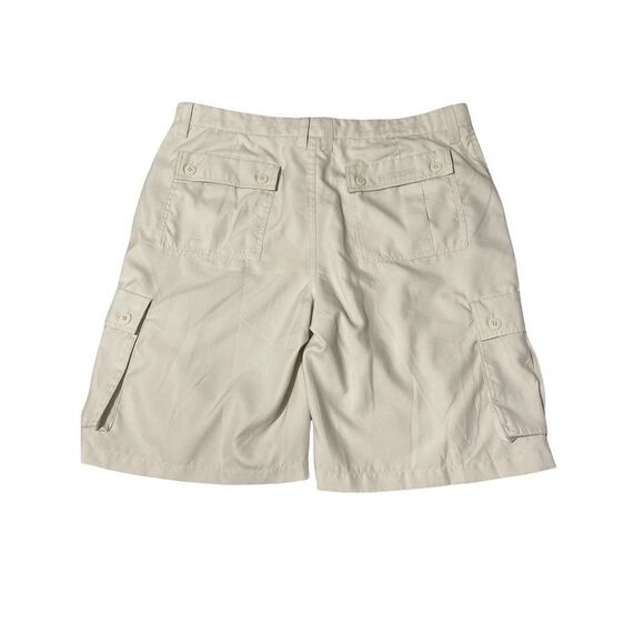 Tony Hawk Cargo Shorts Mens Flat Front Cream 6-Pockets Skater size 38 - Picture 1 of 12